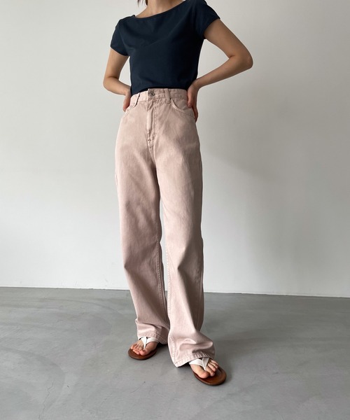 「CANAL JEAN」 パンツ SMALL ベビーピンク レディース