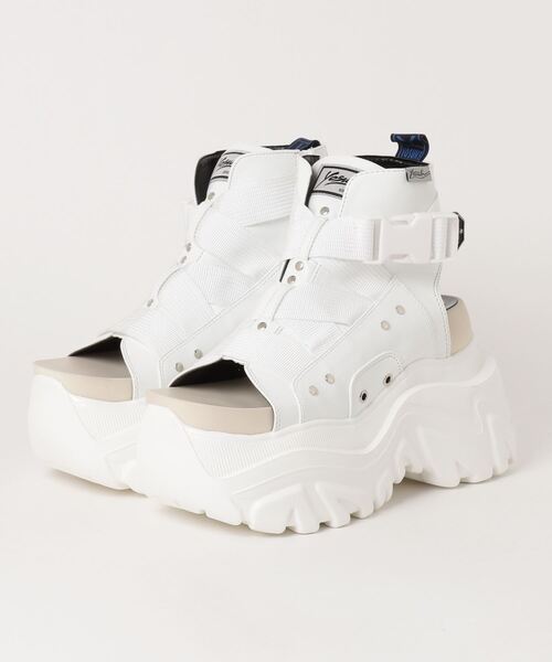「YOSUKE」 フラットサンダル M ブラック レディース_画像2