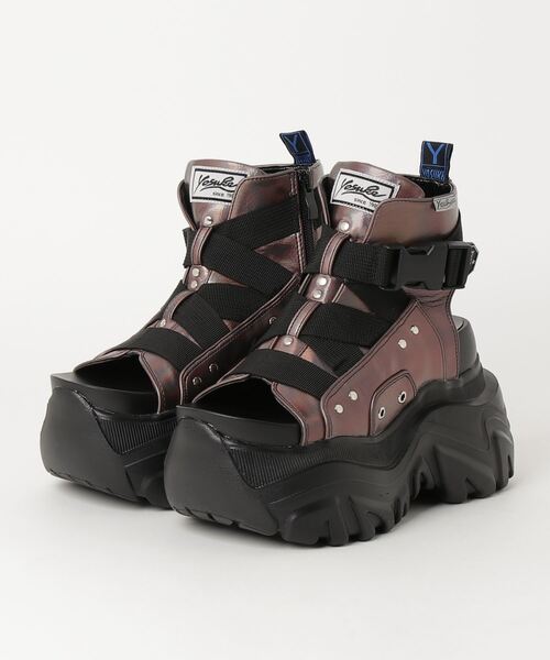 「YOSUKE」 フラットサンダル M ブラック レディース_画像3
