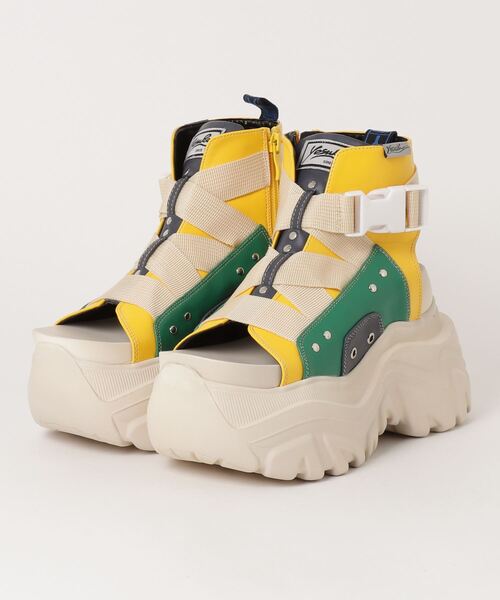「YOSUKE」 フラットサンダル M ブラック レディース_画像4
