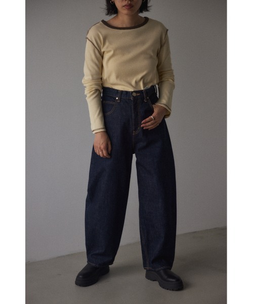 「BLACK BY MOUSSY」 デニムパンツ 26inch ネイビー レディースの画像