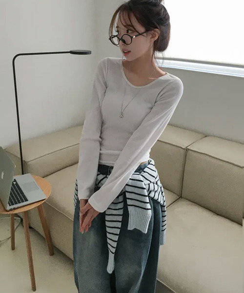 tシャツ ロングスリーブ ロンT 長袖 カットソー トップス レディース