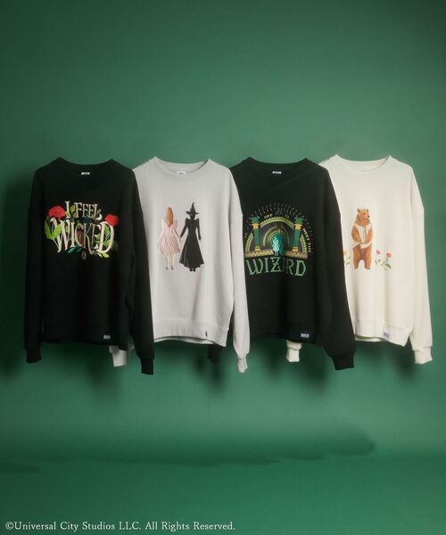 Green Parks WICKED刺繍 スウェット トレ ーナー Green Parks｜WICKED アート刺繍スウェット | Rakuten Fashion(楽天