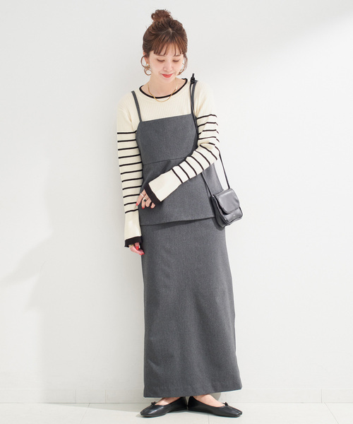 「B.C STOCK」 「Simplicite」セットアップ FREE グレー レディース_画像9