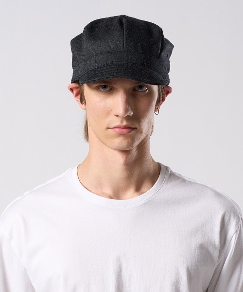 wjk キャップ 帽子 mko13611- venetian stripe engineer cap