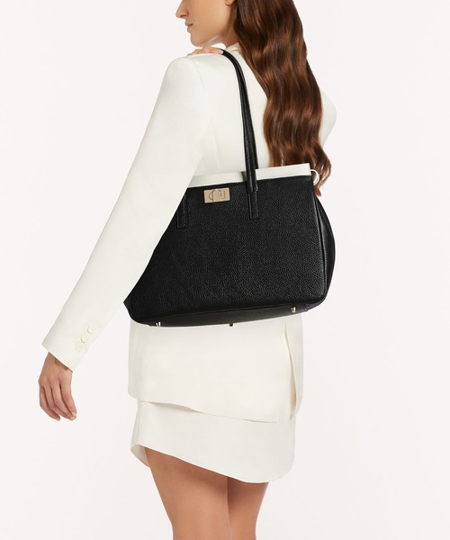 FURLA（フルラ） トートバッグ ONE SIZE ブラック×ホワイト レディース 