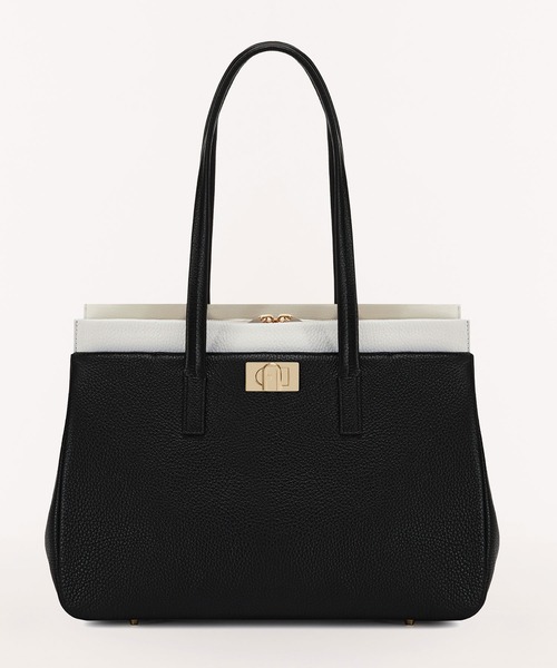 FURLA（フルラ） トートバッグ ONE SIZE ブラック×ホワイト レディース 