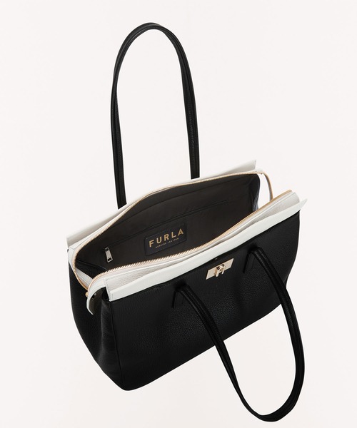 FURLA（フルラ） トートバッグ ONE SIZE ブラック×ホワイト レディース 