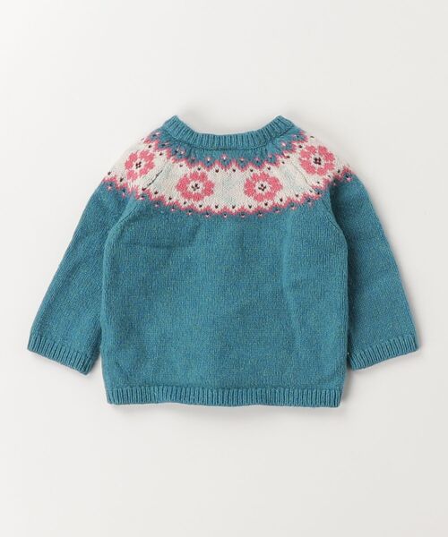 「PETIT BATEAU」 「KIDS」ニットカーディガン - ブルー キッズ_画像2