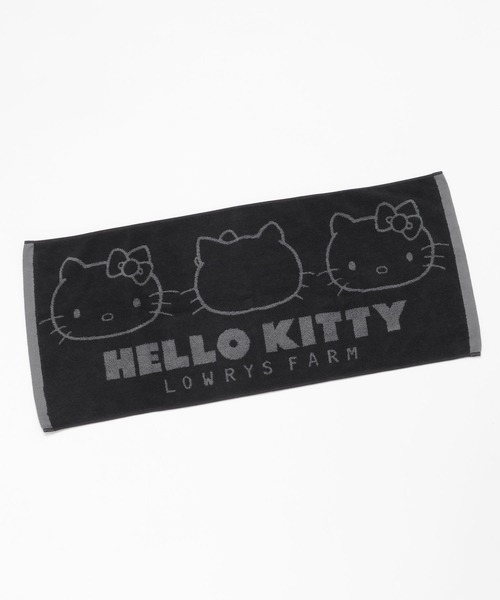 Hello Kitty フェイスタオル 2枚組 ブラック　専用になります。 LOWRYS FARM（ローリーズファーム） タオル 「サンリオキャラクターズ