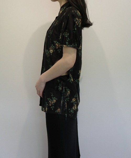 CLANE（クラネ） ブラウス シャツ CLANE FLOWER SIDE HOLE SHIRTS