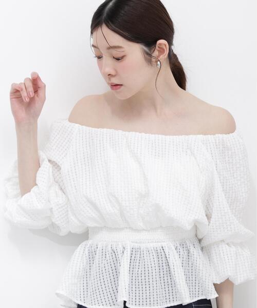 ブラウス シャツ 「ａ」２ＷＡＹオフショルフィッシュテールブラウス / 1216219600 レディースの画像