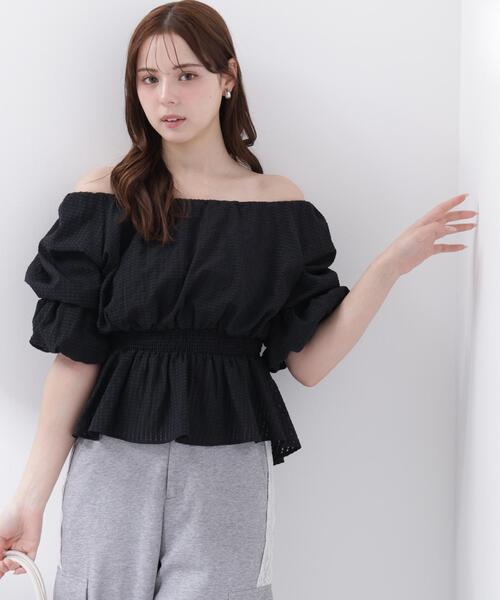 ブラウス シャツ 「ａ」２ＷＡＹオフショルフィッシュテールブラウス / 1216219600 レディースの画像