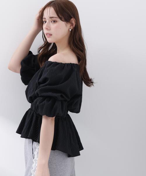 ブラウス シャツ 「ａ」２ＷＡＹオフショルフィッシュテールブラウス / 1216219600 レディースの画像