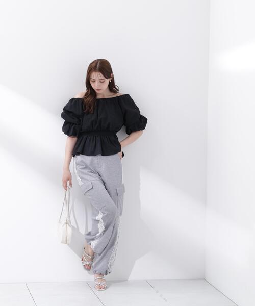 ブラウス シャツ 「ａ」２ＷＡＹオフショルフィッシュテールブラウス / 1216219600 レディースの画像