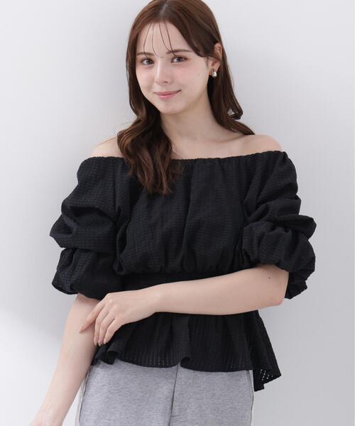 ブラウス シャツ 「ａ」２ＷＡＹオフショルフィッシュテールブラウス / 1216219600 レディースの画像
