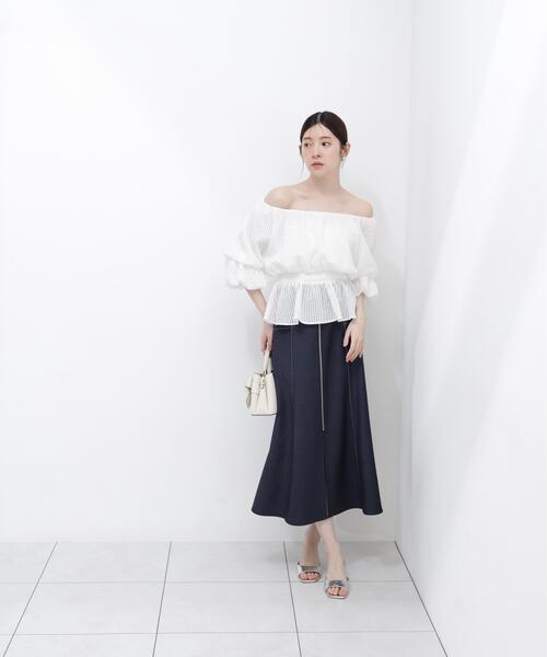 ブラウス シャツ 「ａ」２ＷＡＹオフショルフィッシュテールブラウス / 1216219600 レディースの画像