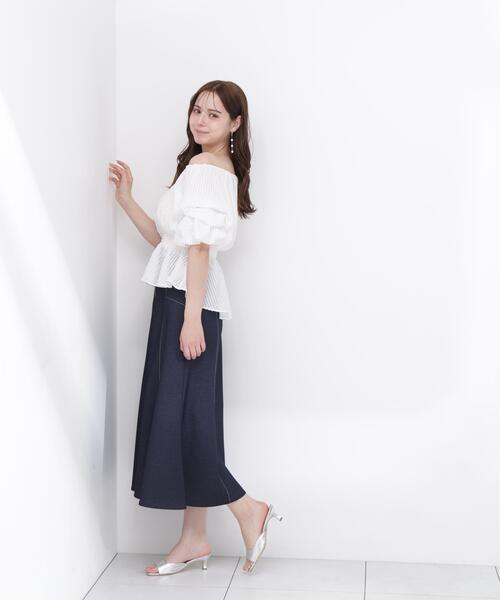 ブラウス シャツ 「ａ」２ＷＡＹオフショルフィッシュテールブラウス / 1216219600 レディースの画像