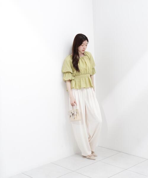 ブラウス シャツ 「ａ」２ＷＡＹオフショルフィッシュテールブラウス / 1216219600 レディースの画像