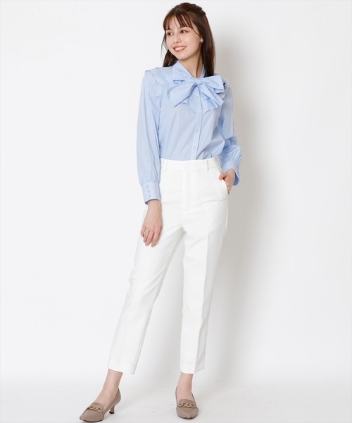 「SWINGLE」 長袖ブラウス MEDIUM オフホワイト レディース_画像9
