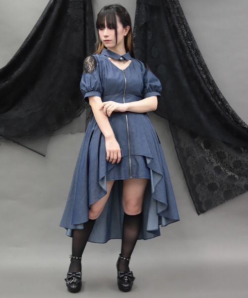 NIBBLE POISON（ニブルポイズン） ワンピース 半袖 フィッシュテール