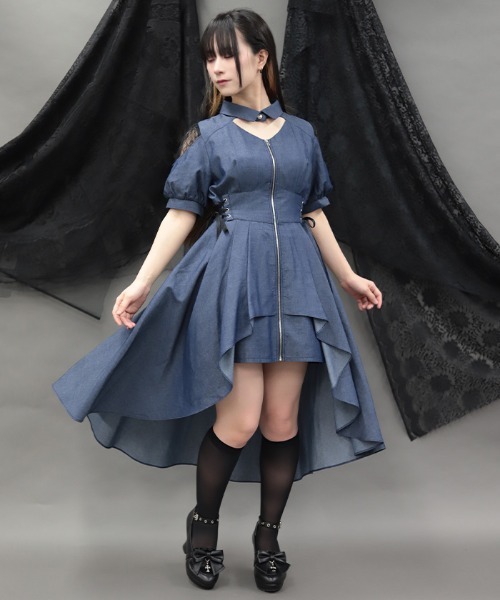 NIBBLE POISON（ニブルポイズン） ワンピース 半袖 フィッシュテール