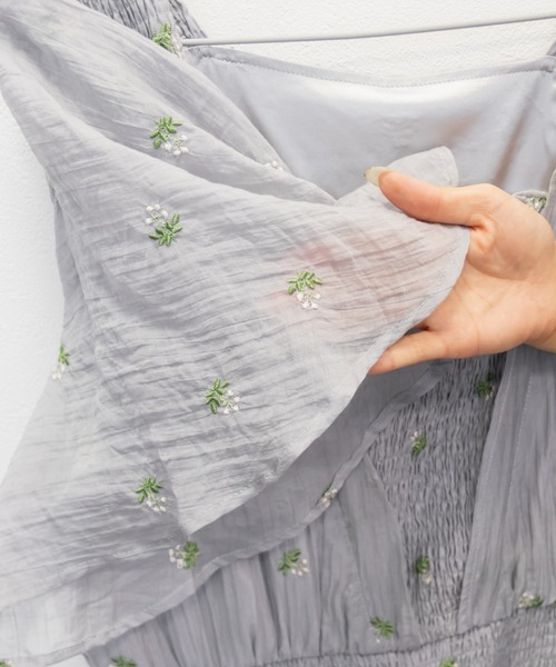 「CLETTE」 半袖ワンピース LL グレー レディース_画像2