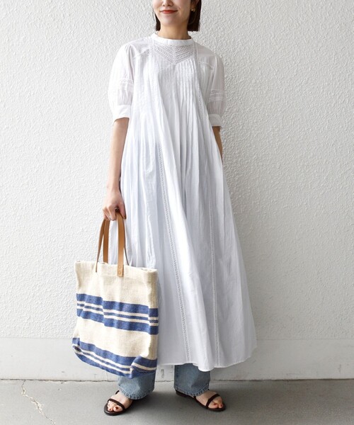 SHIPS any 「SHIPS any」 半袖ワンピース ONE SIZE レッド レディース