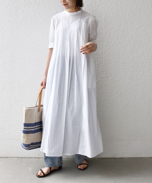 SHIPS any 「SHIPS any」 半袖ワンピース ONE SIZE レッド レディース