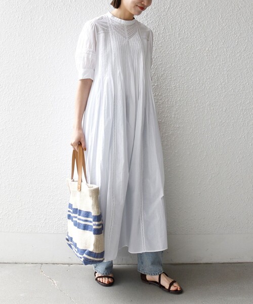 SHIPS any 「SHIPS any」 半袖ワンピース ONE SIZE レッド レディース
