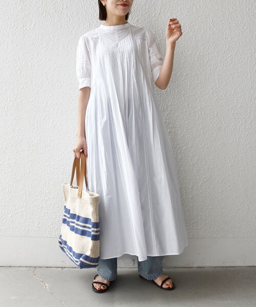 女子半袖ワンピース08-24 SHIPS any 「SHIPS any」 半袖ワンピース ONE SIZE レッド レディース
