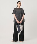 tシャツ 半袖 チュール ビスチェ ドッキング...の詳細画像4
