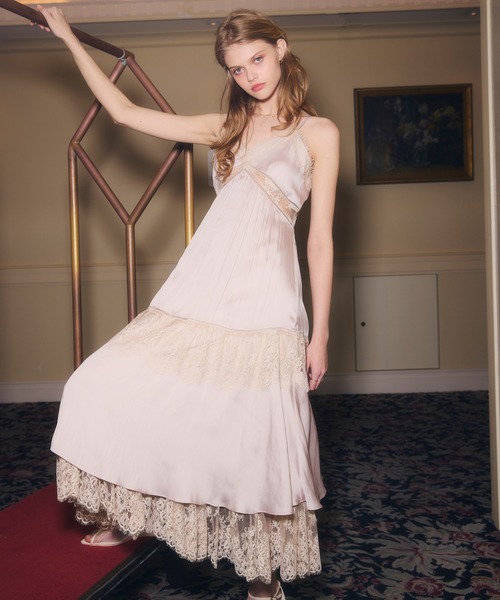 ワンピース LACE SWITCHING DRESS