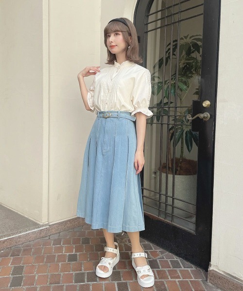 「F i.n.t」 ヒールサンダル M オフホワイト レディース_画像8