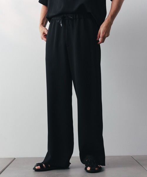 パンツ 「SILKα/シルクアルファ」SILK α Pleats Summer Easy Pants メンズ