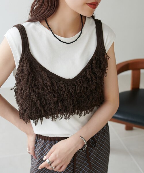 CREDONA（クレドナ） キャミソール SATIN LACE CAMI/サテンレース