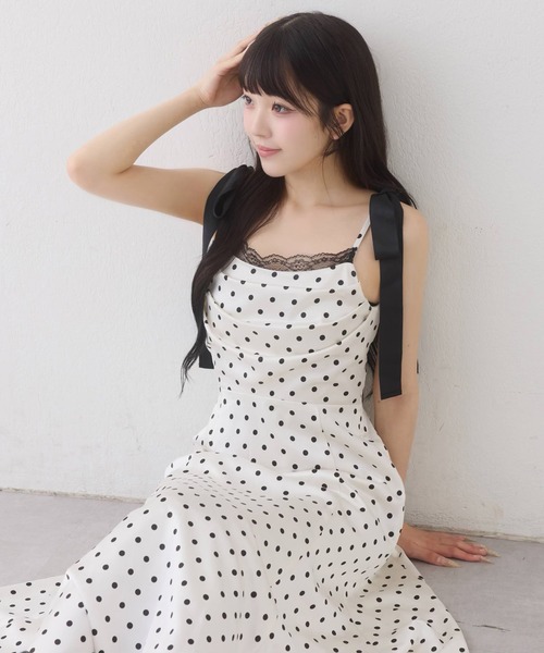 one after another NICE CLAUP ワンピース 「WEB限定」ドレープ