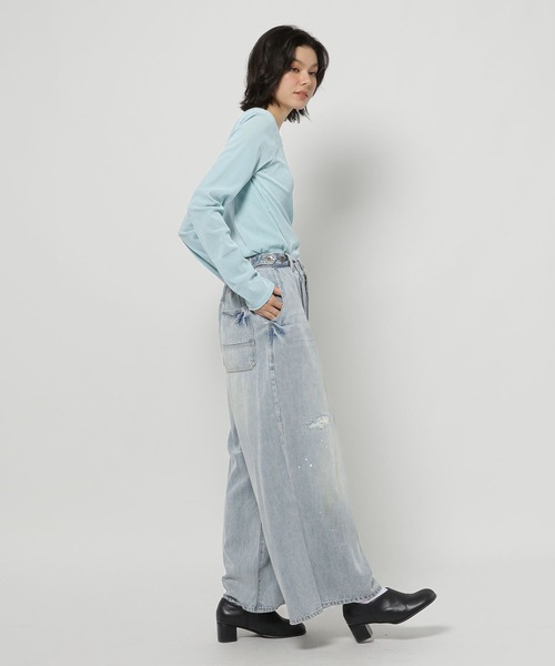 「niko and...」 デニムパンツ M ブルー レディース_画像7
