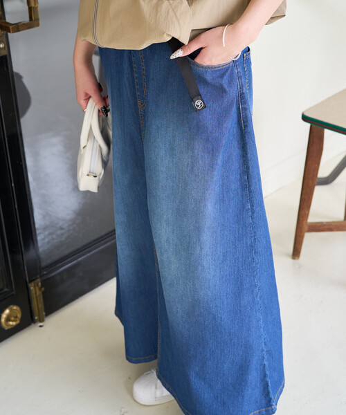 「FREAK'S STORE」 ロングスカート MEDIUM ブラック レディース_画像9