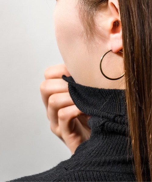 Jewel closet by L&Co. ピアス K18 フープ ピアス レディース