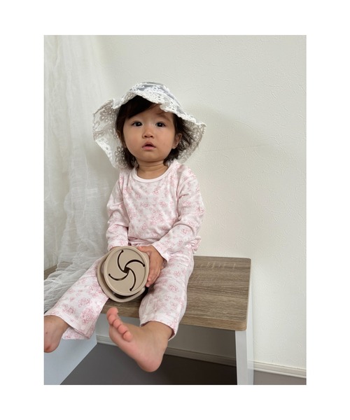 kids zoo ベビー服 ロンパース 小花柄・恐竜柄Tオール