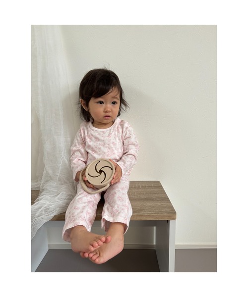 kids zoo ベビー服 ロンパース 小花柄・恐竜柄Tオール
