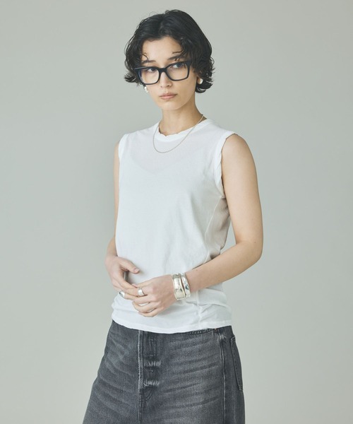 tシャツ Curensology(カレンソロジー)/「5AWARENESS」ノースリーブTシャツ レディースの画像