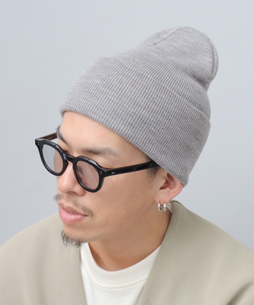 美品　chisaki ニット帽　アッシュグレー chisaki(チサキ) ニットキャップ Yuuna ニット帽 レディース 秋冬
