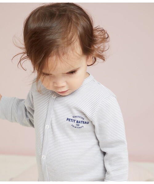 PETIT BATEAU（プチバトー） ベビー服 ロンパース ミラレ足なし