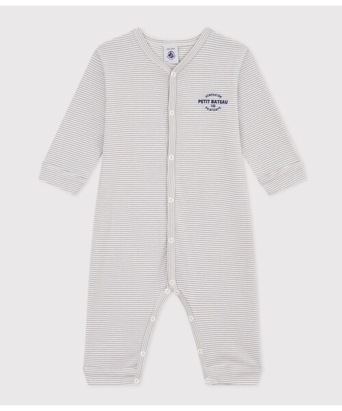 PETIT BATEAU（プチバトー） ベビー服 ロンパース ミラレ足なし