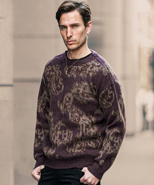 SOMEDIFF（サムディフ） セーター ニット 「SOMEDIFF」モヘアタッチ