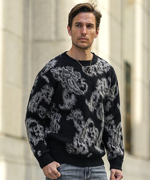 SOMEDIFF（サムディフ） セーター ニット 「SOMEDIFF」モヘアタッチ