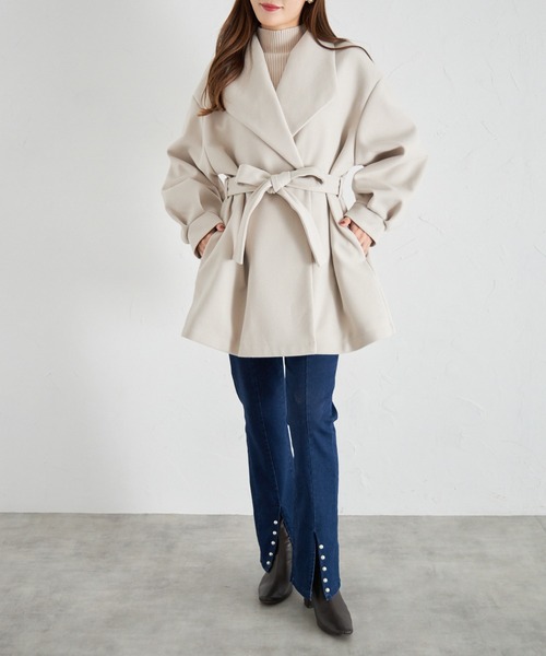 その他ブランド / コート/L/コットン/BEG/無地/SM-753 tocco closet（トッコ クローゼット） コート チェスターコート 「ZOZO