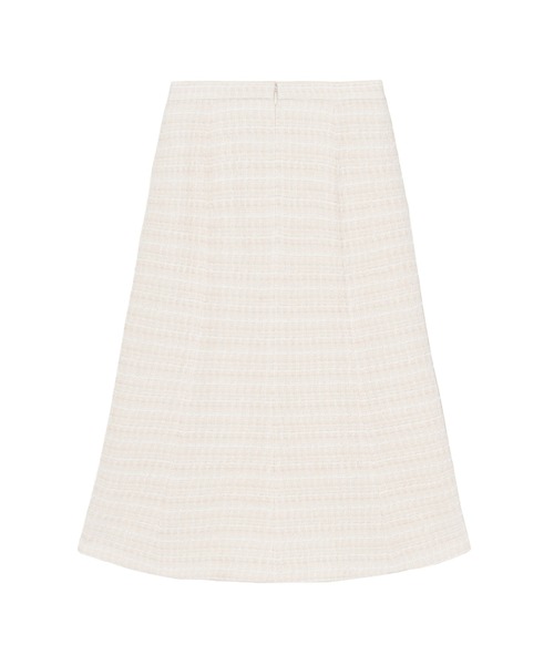 ANAYI（アナイ） スカート ミックスツイードバックフレア スカート